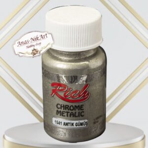 Chrome metallic paint Rich 60ml -Antique Silver(CM1541)