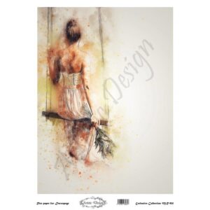 Ριζόχαρτο Artistic Design , Girl 30*42cm  -RZ268