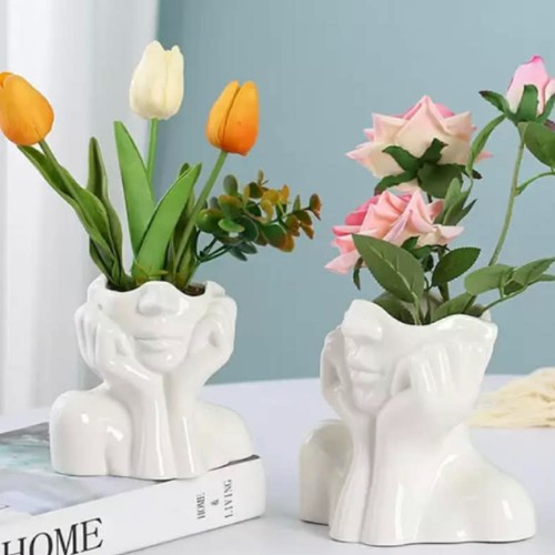 Καλούπι Σιλικόνης Γλαστράκι Πρόσωπο-KS6322