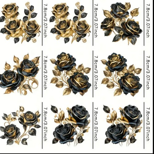 Αδιάβροχα αυτοκόλλητα UV για αντικείμενα πορσελάνης 12τεμ. -DT2929