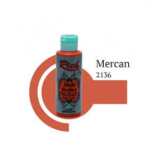 Multi Surface Paint Rich 130ml-Coral(MS2136)