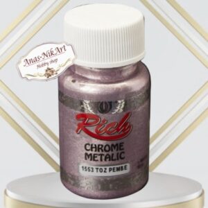 Chrome metallic paint Rich 60ml -Toz Pembe(CM1553)