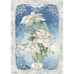 Ριζόχαρτο Stamperia 21x29cm  Poinsettia A4 -RZ123