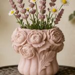 Καλούπι σιλικόνης Γλαστάκι Μπουκέτο-KS6234