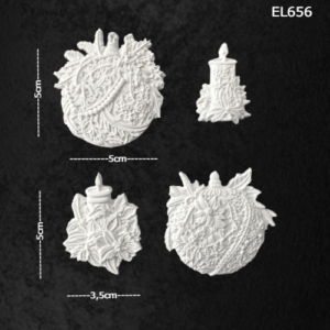 Ελαστικό στοιχείο 5x5 & 5x3,5cm σετ 4 τεμάχια- EL656