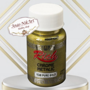 Chrome metallic paint Rich 60ml -Pure Gold(CM1548)
