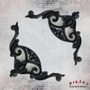 Ελαστικό στοιχείο 9x12,5cm (Black) 2τεμ-EL-2706