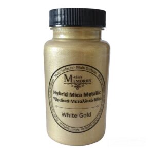 Υβριδικό Μεταλλικό Mica 120ml, White Gold-YM1653