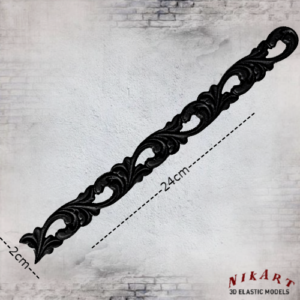 Ελαστικό στοιχείο 24×2cm (Black) --- EL2519