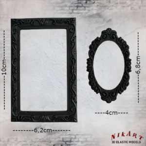Ελαστικό στοιχείο 6,2×10cm & 4x6,8cm (Black) --- EL2581