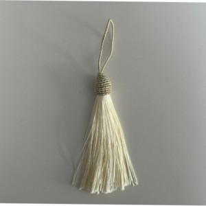 Φούντα διακοσμητική , εκρού 10cm-FN1281