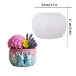 Καλούπι Σιλικόνης Βάζο (Λαγουδάκια) -KS8571