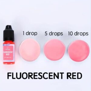 Χρώμα υγρό για κερί, Fluorescent Red, 10ml- ΧΚ5398