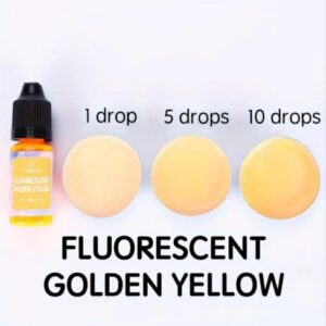 Χρώμα υγρό για κερί,Fluorescent Golden Yellow , 10ml- ΧΚ5407
