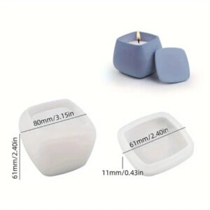 Silicone Mold-Καλούπι Δοχείο με καπάκι -KS6348