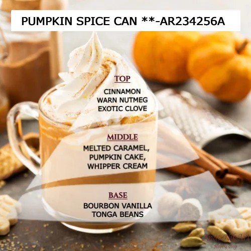 Άρωμα για κερί & reed diffuser PUMPKIN SPICE**-AR234256Α