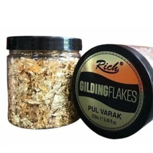 Gilding flakes Rich Gold 250 cc-Νιφάδες χρυσού