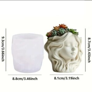 Silicone Mold-Καλούπι Βάζο Κεφάλι