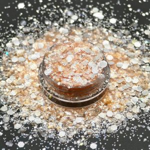 Chunky glitter ανάγλυφα 50ml, Χρυσό-ασημί