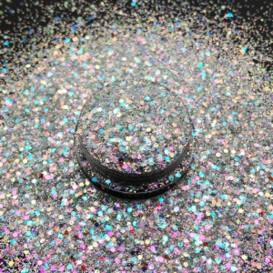 Chunky glitter λεπτό 50ml, Baby mix