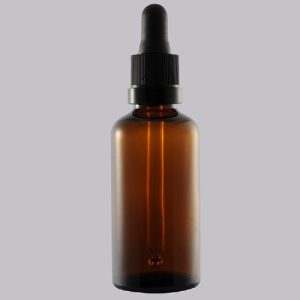Φιάλη Γυάλινη DIN 18 Καραμελέ Σταγονόμετρο 50ml