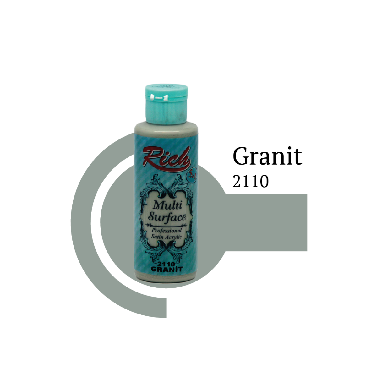 Multi surface paint Rich 130 ml ,granite(MS2110) - Image 2