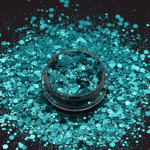 Chunky glitter 50ml, Τιρκουάζ-DK6288