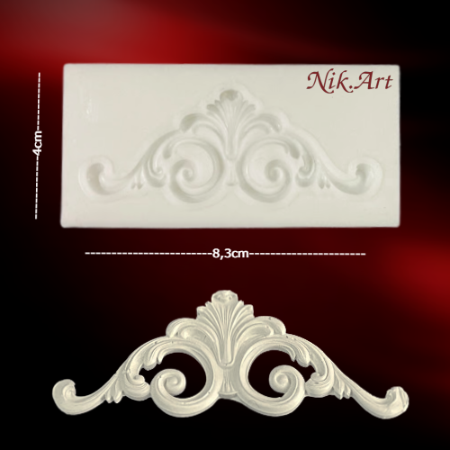 KA-1324-1 Καλούπι σιλικόνης Nik-Art 8,3x4cm-KA1324 - Image 1