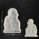 Καλούπι σιλικόνης Nik-Art 7,6x5,5cm -KA1352 - Image 2