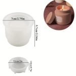 Καλούπι Σιλικόνης Δοχείο με καπάκι -KS6336 - Image 2