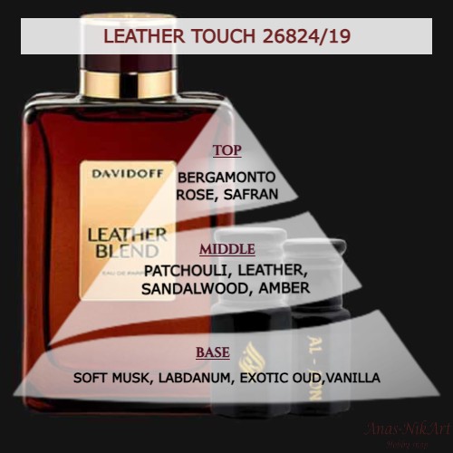 Άρωμα για κερί & reed diffuser LEATHER TOUCH**(Davidoff)-AR26824/19