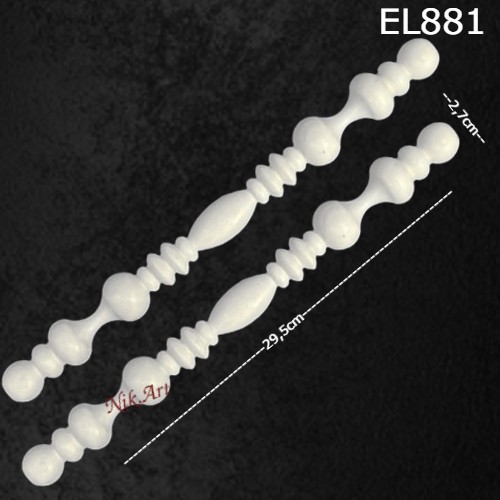 elastiko-diakosmitiko-NikArt_EL-881.1 Ελαστικό στοιχείο  29,5x2,7cm 2τεμ. - EL881 - Image 2