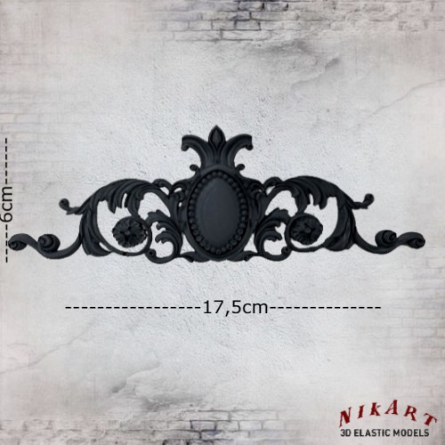 elastiko-diakosmitiko-NikArt_EL2582 Ελαστικό στοιχείο 17,5x6cm (Black)- EL2582 - Image 2