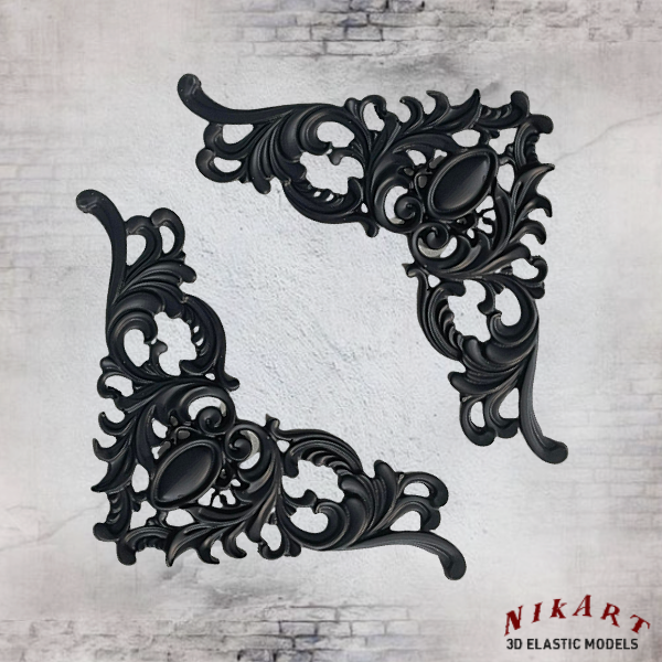 Ελαστικό στοιχείο 9x12,5cm (Black) 2τεμ-EL2705