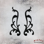 Ελαστικό στοιχείο 4,5x12cm 2τεμ.(Black)- EL2805