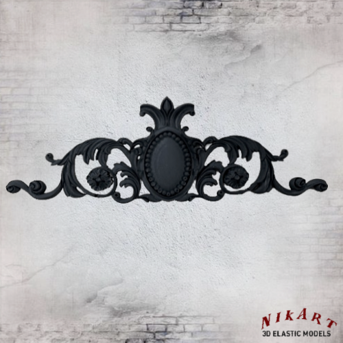 elastiko-diakosmitiko-NikArt_EL28051 Ελαστικό στοιχείο 17,5x6cm (Black)- EL2582 - Image 1