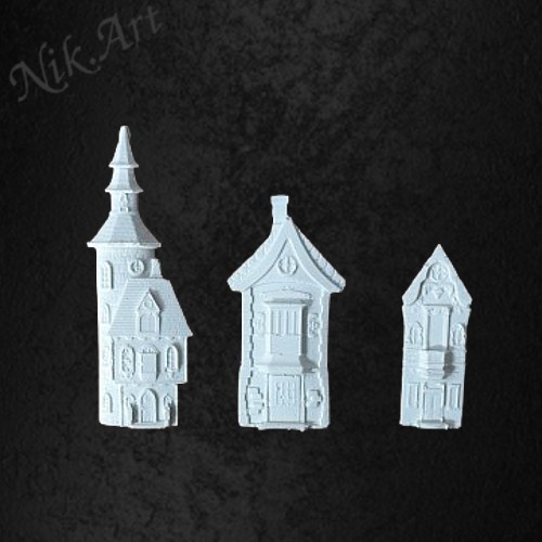 Ελαστικό στοιχείο σπιτάκια σετ 3τεμ.- EL905