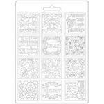 Καλούπι σιλικόνης, Vintage κορνίζα, 13×9.5×1.6cm (DE207) - Image 2