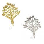 Μεταλλικό Δέντρο Ζωής με Καρφί 7,2Χ6,2εκ.(χρυσό)-MA120