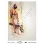 Ριζόχαρτο Artistic Design , Girl 30*42cm  -RZ268
