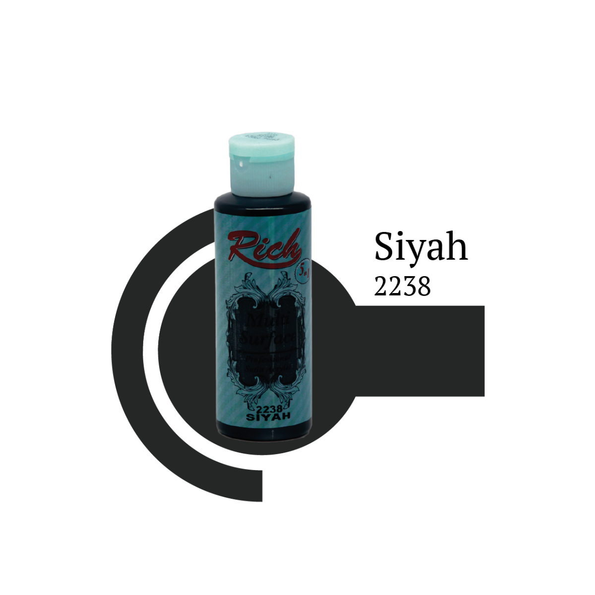 Multi Surface Paint Rich 130ml-Black(MS2238) - Image 2