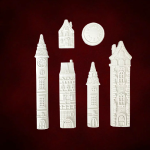 Πολυεστερικό αντικείμενο σετ 6τεμ. 2x12,5cm  - (PL4504)