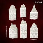 Πολυεστερικό αντικείμενο σετ 6τεμ. 3,5x8cm  - (PL4505) - Image 2