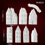 Πολυεστερικό αντικείμενο σετ 8τεμ. 6,5x9,5cm  - (PL4512) - Image 2