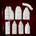 Πολυεστερικό αντικείμενο σετ 8τεμ. 6,5x9,5cm  - (PL4512)