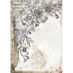 Ριζόχαρτο Stamperia 21x29cm, Journal stylized flowers -RZ108