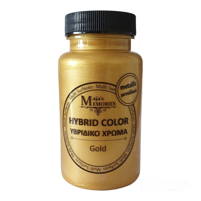 ybridiko-hroma-decomagia-gold Υβριδικό Μεταλλικό χρώμα Maja’s Memories,120ml, Gold-YM1646 - Image 1