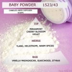 Άρωμα για κερί-σαπούνι-reed diffuser  BABY POWDER***-AR1523/43