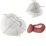 Καλούπι Σιλικόνης Βαζάκι Με Καπάκι Καρδιά  -KS6251 - Image 2