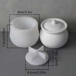 Καλούπι Σιλικόνης Βαζάκι με καπάκι -KS6253 - Image 2